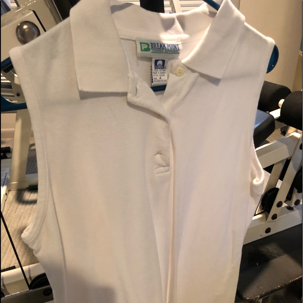 White Sleeveless top